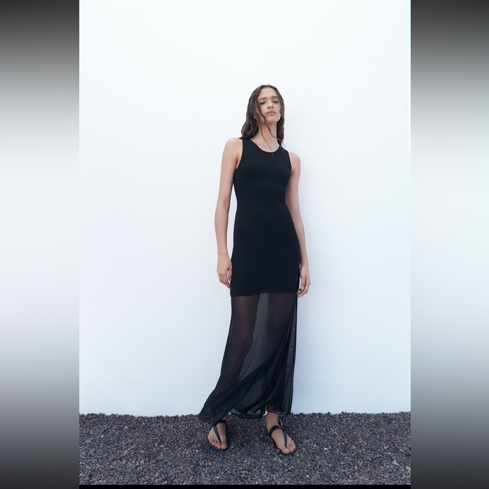 ZARA LONG KNIT DRESS